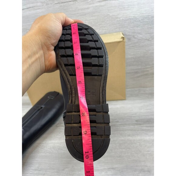 Taos Runaway Women's 6.5 Black Riding Leather Boot Equestrian Knee High Western - Picture 14 of 15